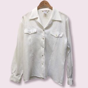 100% linen blouse